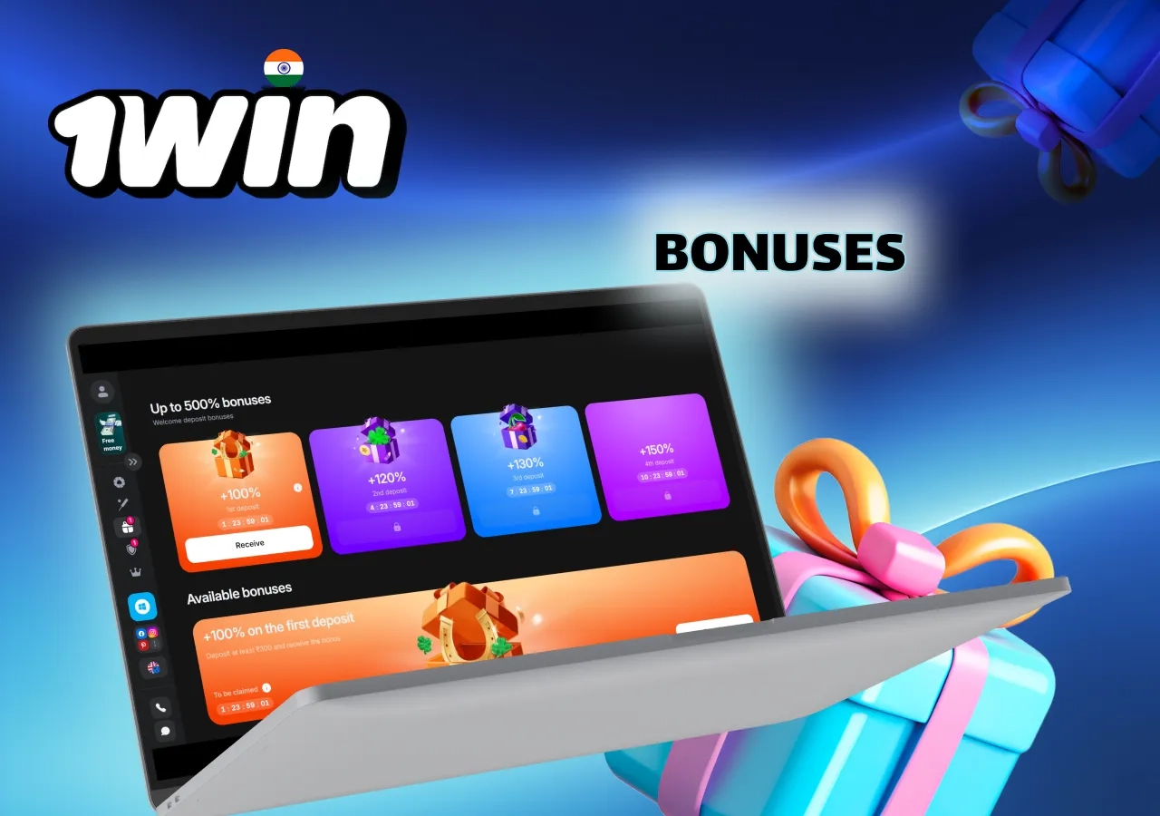 Welcome bonus and promotions at 1Win India for new players